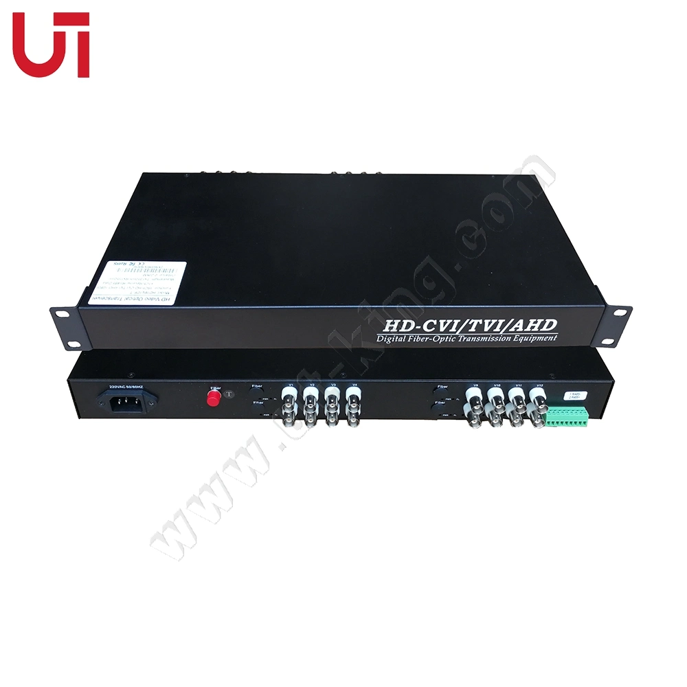 1080P HD Cvi Tvi Ahd to HDMI Fiber Optical Video Converter with RS485 Optical Transceiver for Ahd Camera Multiplexer