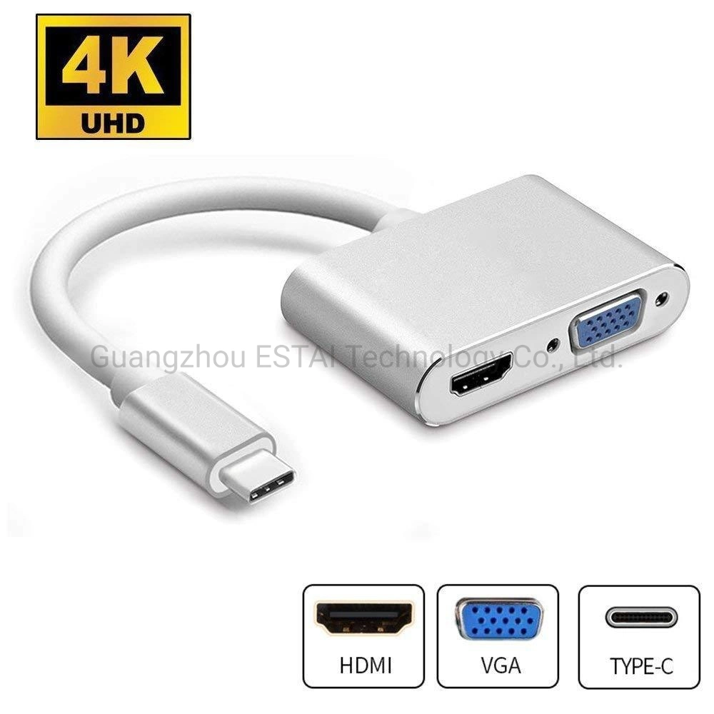 USB to VGA HD Adapter 1080P USB 3.0 Video Adapter Fast Transmission 2 Output Video Converter